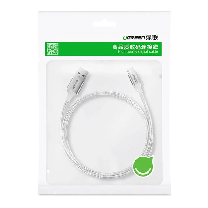 Ugreen US288 60130 USB-A / USB-C QC 3.0 3A Cable 0.5m - White - Cell phone cables<<<HurtelXML