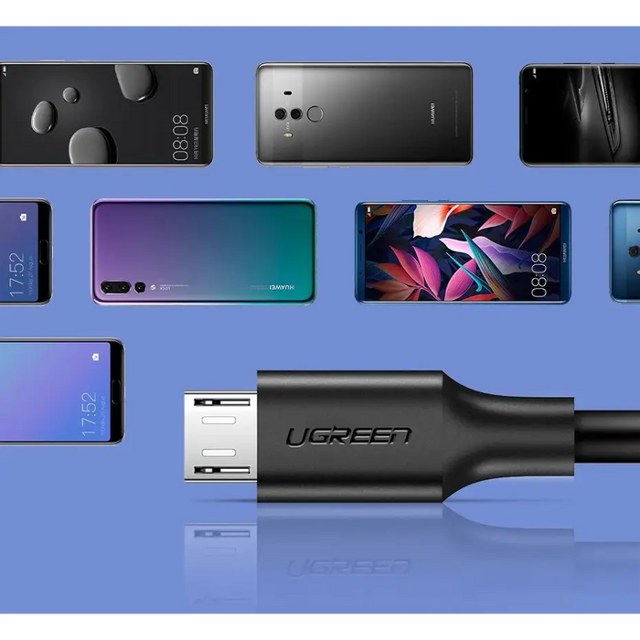 Ugreen US289 60137 micro USB / USB-A cable 1.5m - black - Cell phone cables<<<HurtelXML&&&USB cablesKBA-USB<<<Cables
