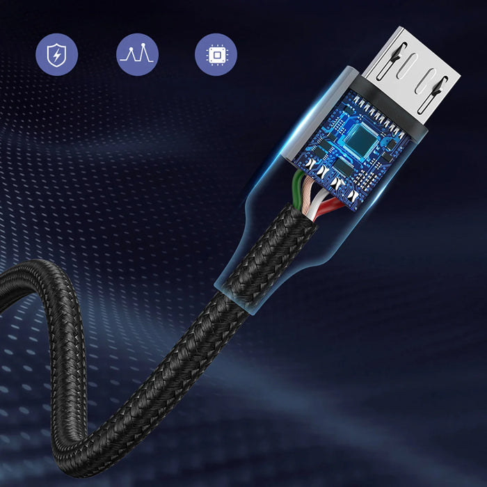 Ugreen US290 60148 USB-A / micro USB 2.4A cable 2m - gray - Cell phone cables<<<HurtelXML&&&Exhibition