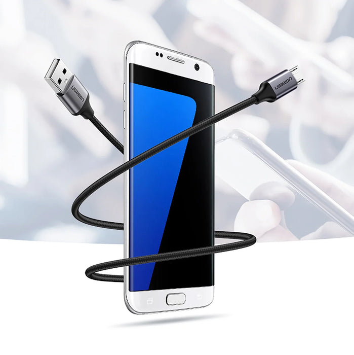 Ugreen US290 60148 USB-A / micro USB 2.4A cable 2m - gray - Cell phone cables<<<HurtelXML&&&Exhibition