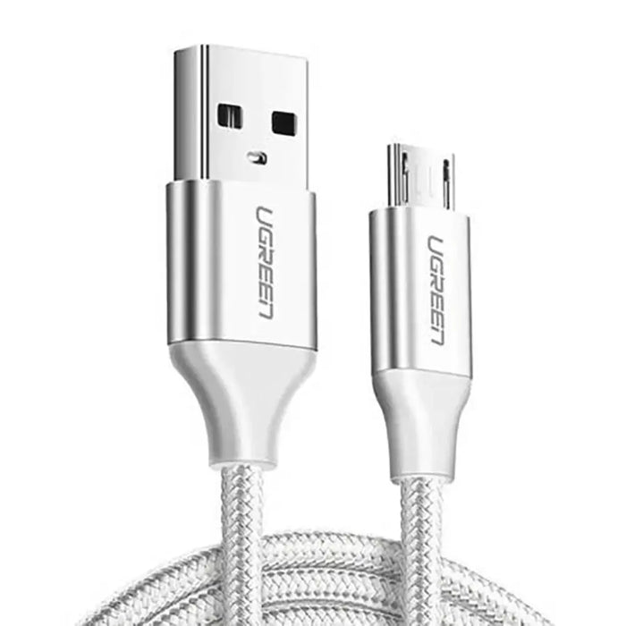 Ugreen US290 60153 USB-A / micro USB 2.4A 2m Cable - White - Cell phone cables<<<HurtelXML