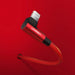 Ugreen US299 60555 angled Lightning / USB-A MFi cable 2.4A 1m - red - Cell phone cables<<<HurtelXML