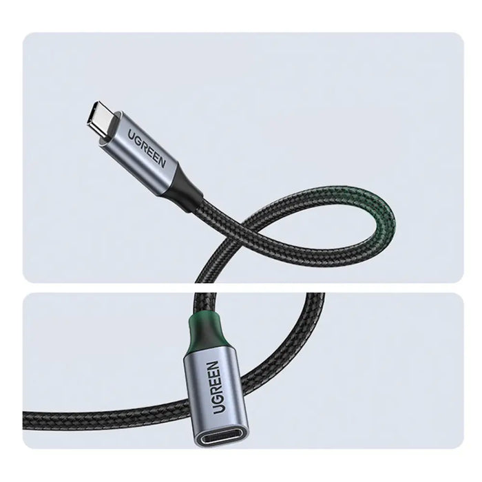 Ugreen US372 30205 USB-C - USB-C PD QC cable 100W 5A 10Gbps 1m - gray - Cell phone cables<<<HurtelXML