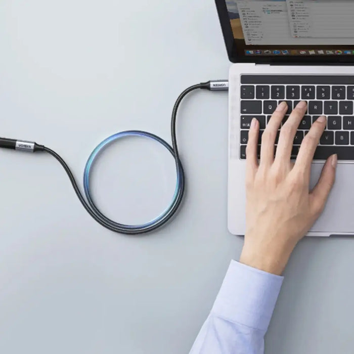 Ugreen US372 80810 USB-C - USB-C PD QC cable 100W 5A 10Gbps 0.5m - gray - Cell phone cables<<<HurtelXML