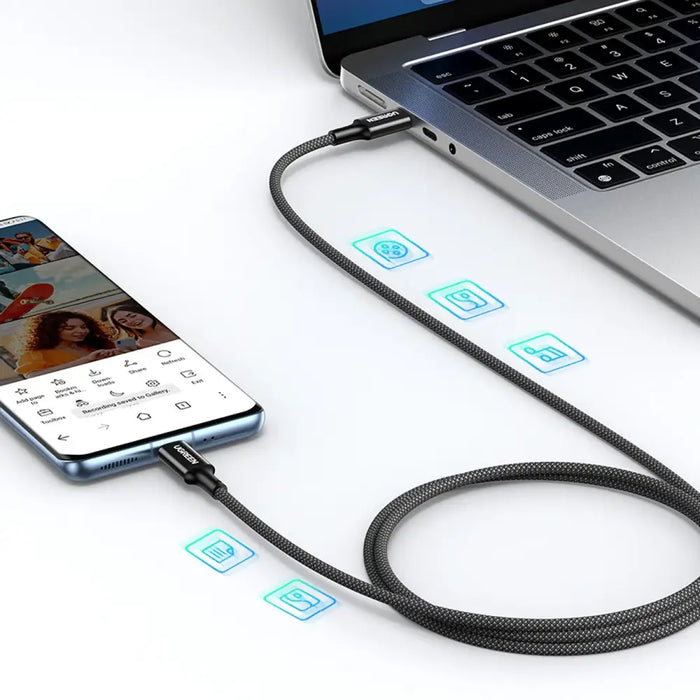 Ugreen US557 USB-C / USB-C PD cable 100W 1m - black - Cell phone cables<<<HurtelXML