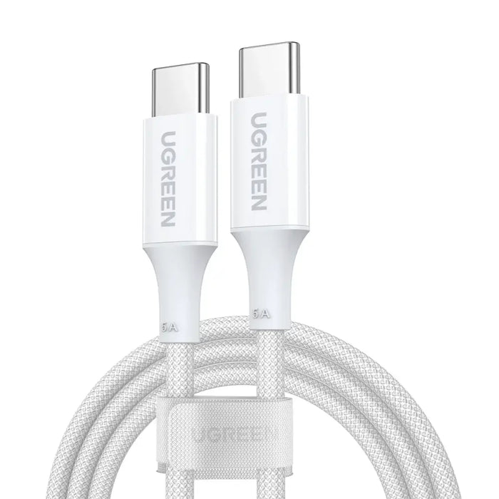 Ugreen US557 USB-C / USB-C PD cable 100W 1m - white - Cell phone cables<<<HurtelXML