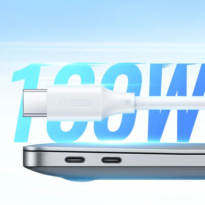 Ugreen US562 USB-C - USB-C PD QC cable 100W 480Mb/s 1m - white - Cell phone cables<<<HurtelXML