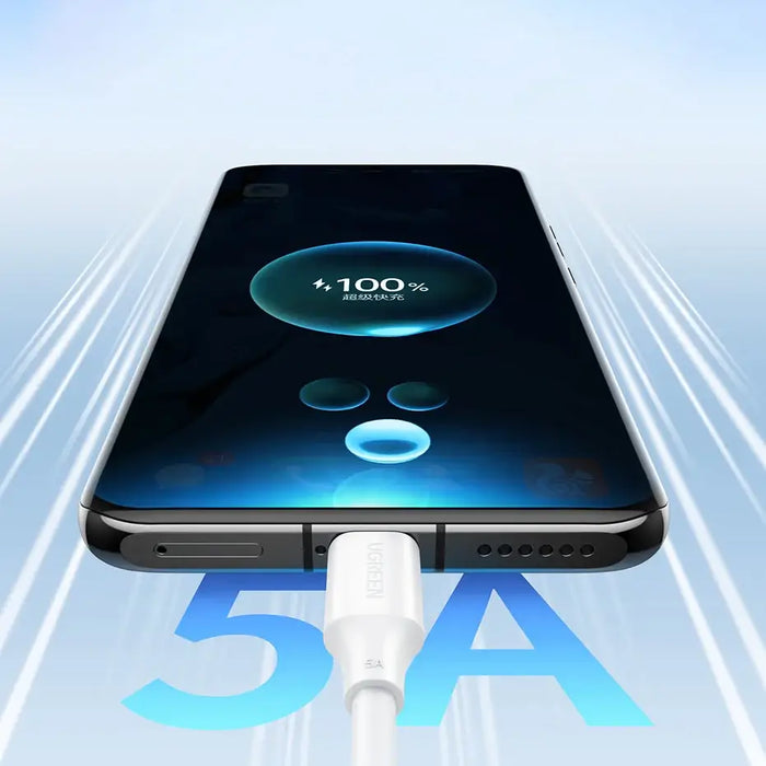 Ugreen US562 USB-C - USB-C PD QC cable 100W 480Mb/s 1m - white - Cell phone cables<<<HurtelXML