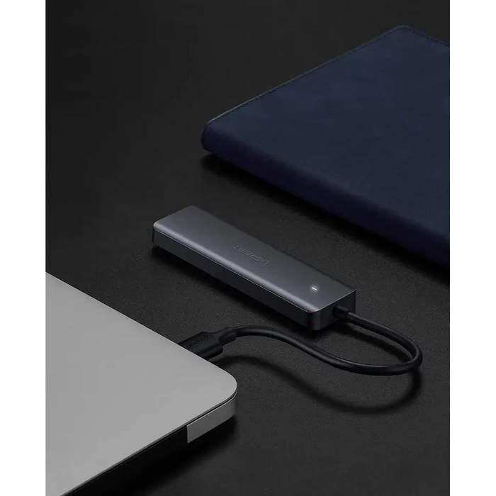 Ugreen USB HUB - 4x USB 3.2 Gen 1 with micro USB power port gray (CM219 50985) - USB hubs<<<HurtelXML