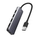 Ugreen USB HUB - 4x USB 3.2 Gen 1 with micro USB power port gray (CM219 50985) - USB hubs<<<HurtelXML