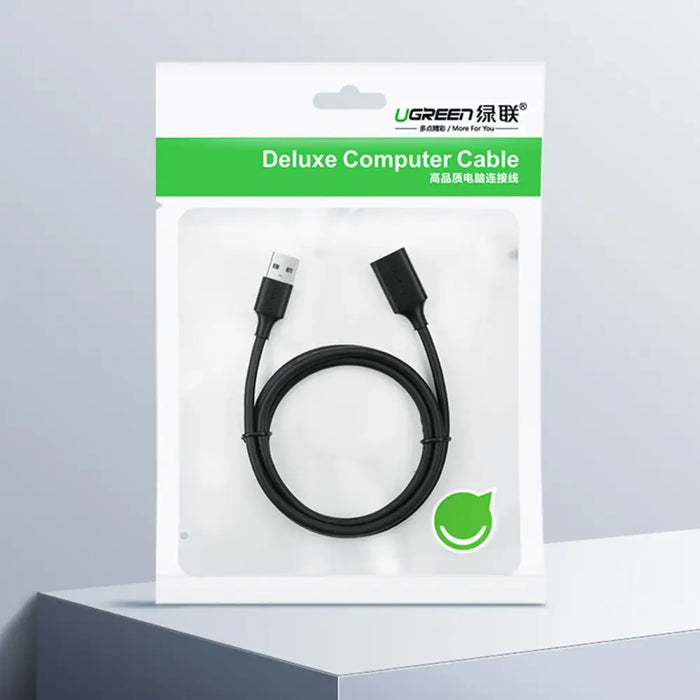 Ugreen USB (male) - USB (female) 2.0 extension cable 480Mb/s 3m black (US103) - Cell phone cables<<<HurtelXML