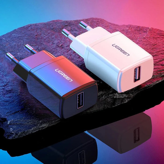 Ugreen USB wall charger 2.1A black (50459) - Cell phone USB charger<<<HurtelXML&&&USB зарядни и кабели<<<Електроника