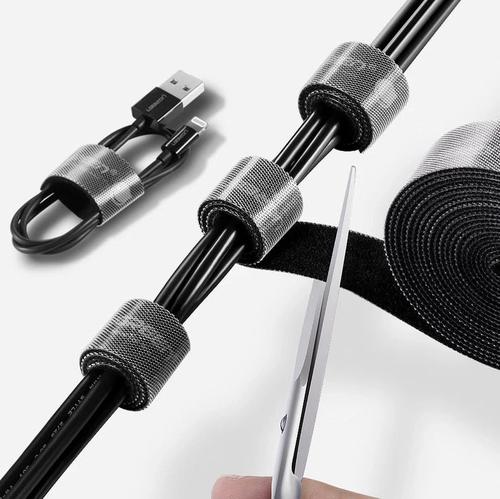Ugreen Velcro Velcro cable organizer 5m black (40356) - Cable organizers<<<HurtelXML