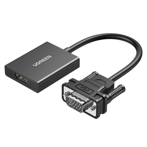 Ugreen VGA (Male) to HDMI (Female) Adapter Cable 0.15m Black (CM513) - Video adapters<<<HurtelXML&&&Exhibition