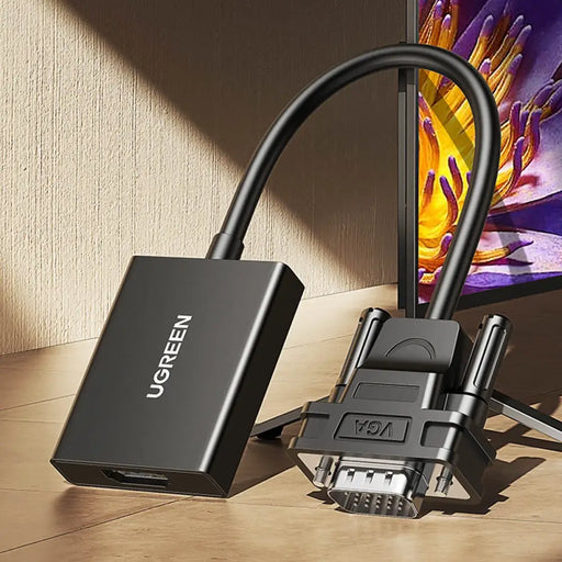 Ugreen VGA (Male) to HDMI (Female) Adapter Cable 0.15m Black (CM513) - Video adapters<<<HurtelXML&&&Exhibition