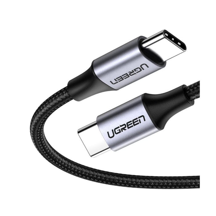 BRAIDED CHARGING CABLE 1M USB-C/USB-C 3A 60W UGREEN - GREY