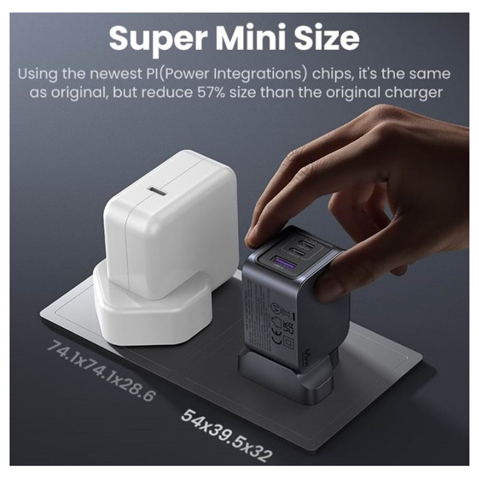 UNIVERSAL CHARGER X755 220V 2xUSB-C 1xUSB A GaN 65W UGREEN