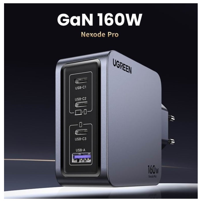 UNIVERSAL CHARGER X763 220V 3xUSB-C 1xUSB A GaN 160W UGREEN