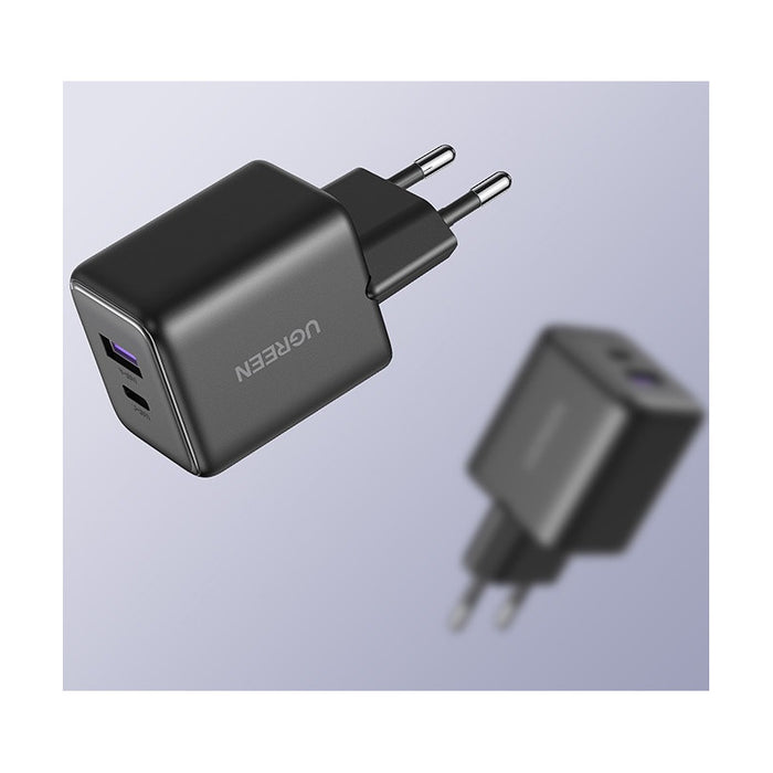 CHARGER X516 220V 1xUSB-C 1xUSB A 30W mini UGREEN - BLACK