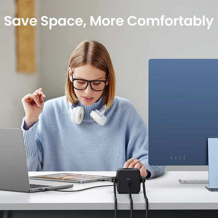 CD268 CHARGER 220V 2xUSB-C,2xUSBA,3xAC,65W UGREEN