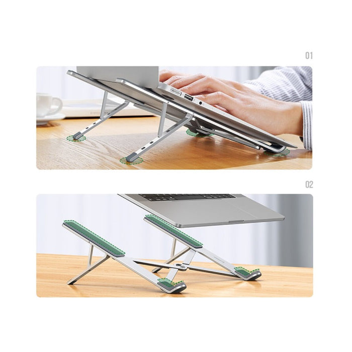 Foldable adjustable laptop stand Ugreen silver (LP451)