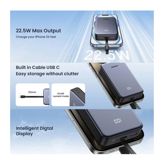 POWER BANK 20 000mAh WITH BUILT-IN CABLE 22.5W PB505 UGREEN