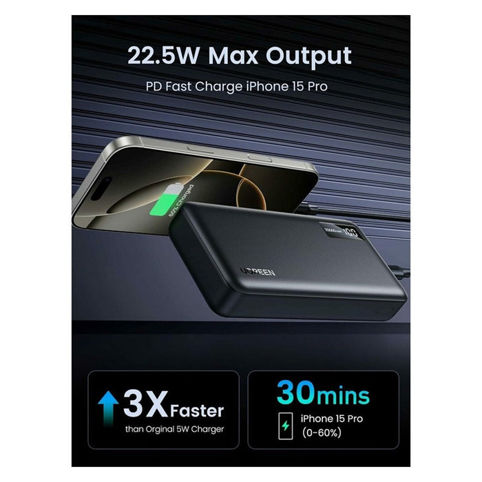POWER BANK PB312 20,000mAh PD 22.5W UGREEN - BLACK