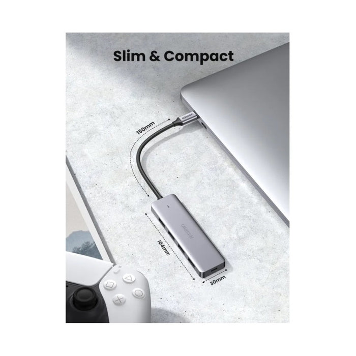 HUB 4xUSB3.0 A,1xUSB-C,INPUT USB-C CM219 UGREEN
