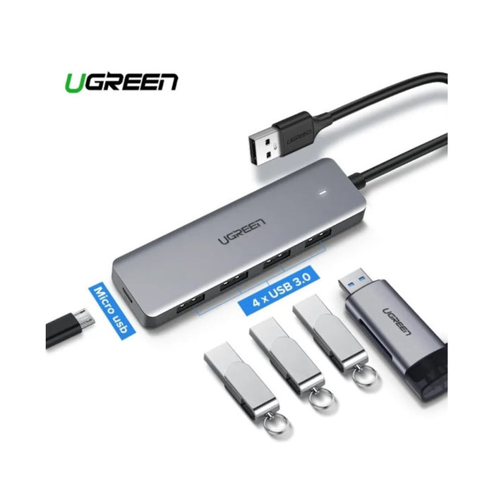 HUB 4xUSB3.0 A,1xUSB-C,INPUT USB-C CM219 UGREEN
