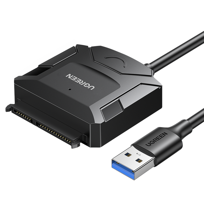 Ugreen 2.5'' / 3.5'' hard drive adapter cable (USB-A 3.0 - SATA) black (CR108)