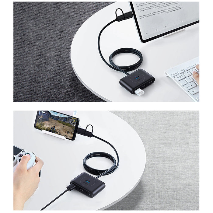 Ugreen HUB 4in1 USB-C - 4xUSB 3.0 5Gb/s 1m black (CR113)