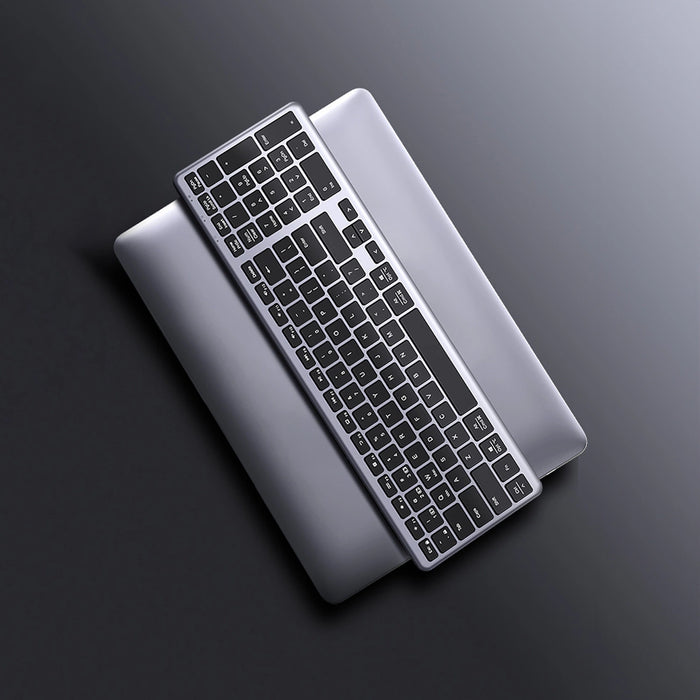 Ugreen KU005 Bluetooth / 2.4 GHz wireless membrane keyboard - black