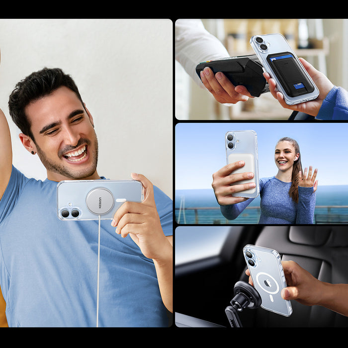 Ugreen Classy Clear Magnetic Case for iPhone 16 Plus - Transparent