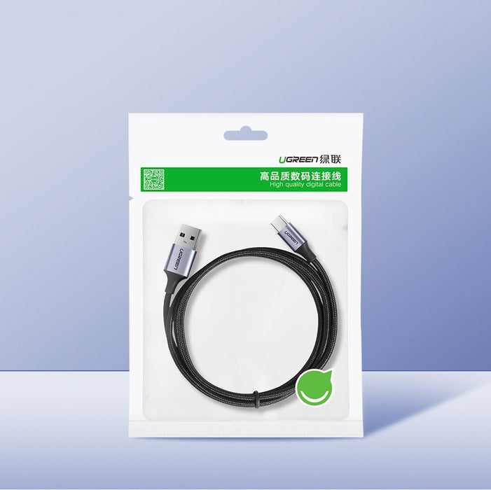 Ugreen US288 60125 USB-A / USB-C QC 3.0 3A 0.5m cable - gray