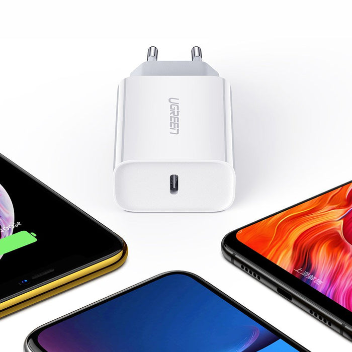 Ugreen USB charger Power Delivery 3.0 Quick Charge 4.0+ 20W 3A white (60450)