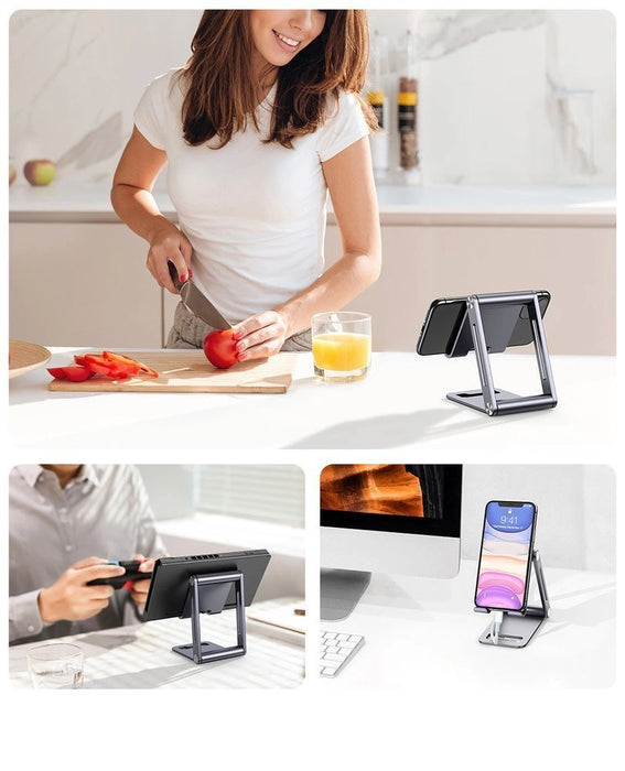 Ugreen metal aluminum folding phone holder tablet gray (LP263 80708)