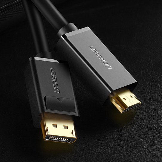 Ugreen unidirectional DisplayPort to HDMI Cable 4K 30Hz 32 AWG 2m Black (DP101 10202)