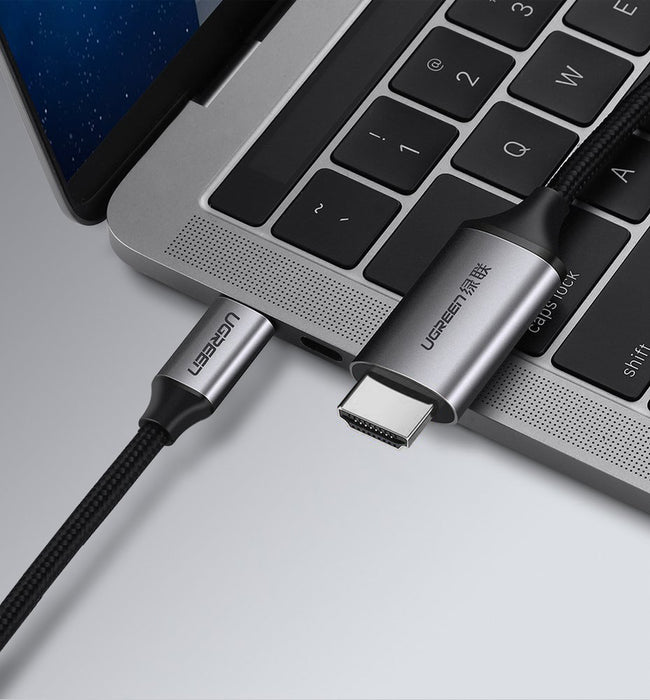 Ugreen cable HDMI cable - USB Type C 4K 60 Hz 1.5 m black-gray (MM142 50570)