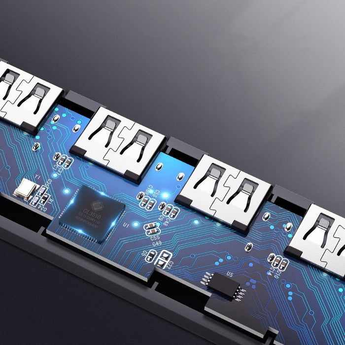 Ugreen USB HUB - 4x USB 3.2 Gen 1 with micro USB power port gray (CM219 50985)