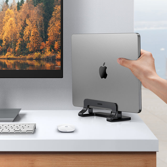 Ugreen Aluminum Vertical Stand Holder Stand for MacBook Laptop Tablet Silver (20471 LP258)