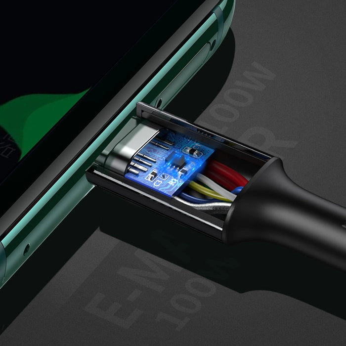 Ugreen US300 USB-C - USB-C PD QC FCP cable 100W 5A 480Mb/s 2m - white