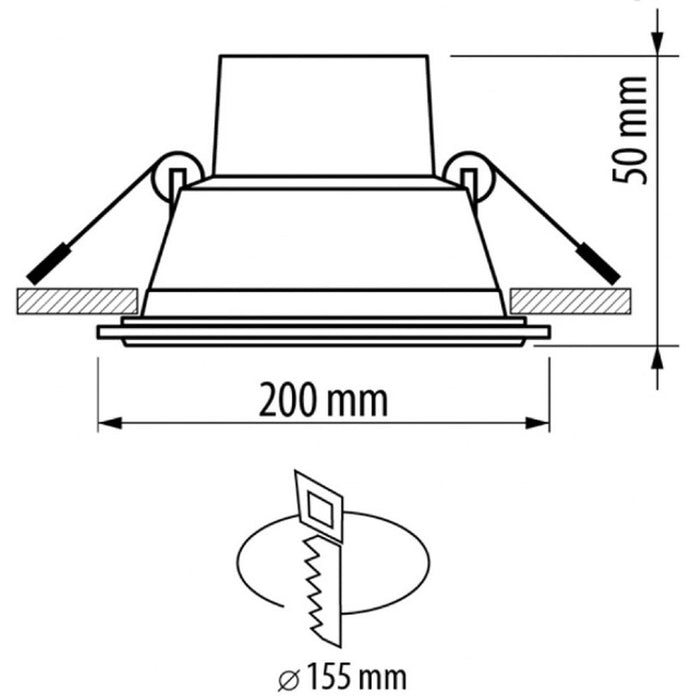 LED PANEL GLASS 18W 4200K IP ULTRALUX