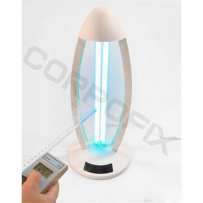 Ultraviolet bactericidal UV lamp Corpofix CV3 by an ozone generator for disinfection against bacteria and viruses, remote control and timer, air purification and sterilization