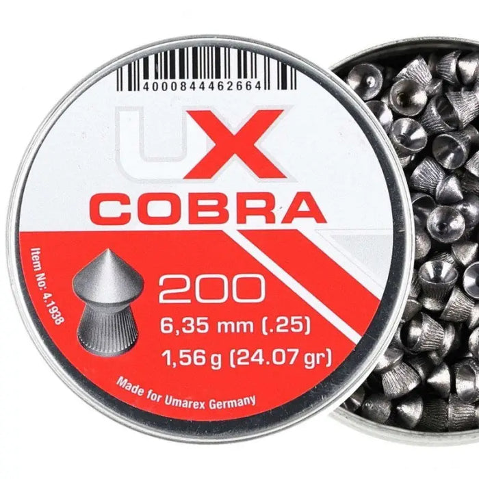 Umarex Cobra Pointed Ribbed shot 6.35 200 pcs. - Air gun pelletsSTZ-SDW<<<ShootingSTZ<<<ActionPL