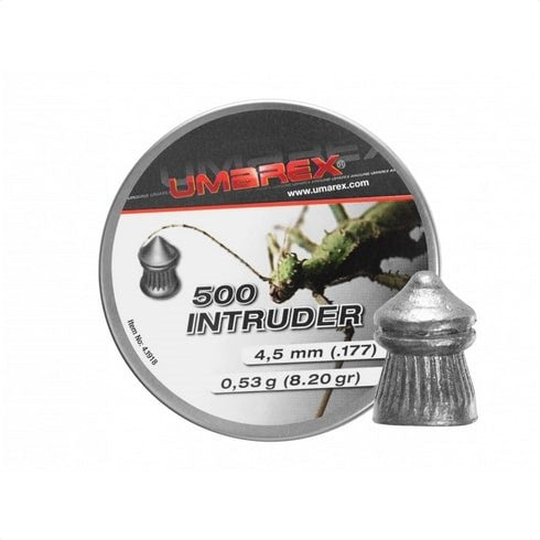 4.5 mm UMAREX Intruder Pointed Ribbed 500 pcs.