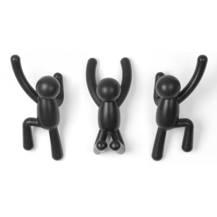 BUDDY WALL HANGER 3PCS BLACK UMBRA