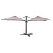 UMBRELLA 300X300CM TWO WINGS GARDEN KINGS DOUBLE ROMA - Чадъри<<<Чадъри сенници и шатри<<<Градина<<<Praktiker