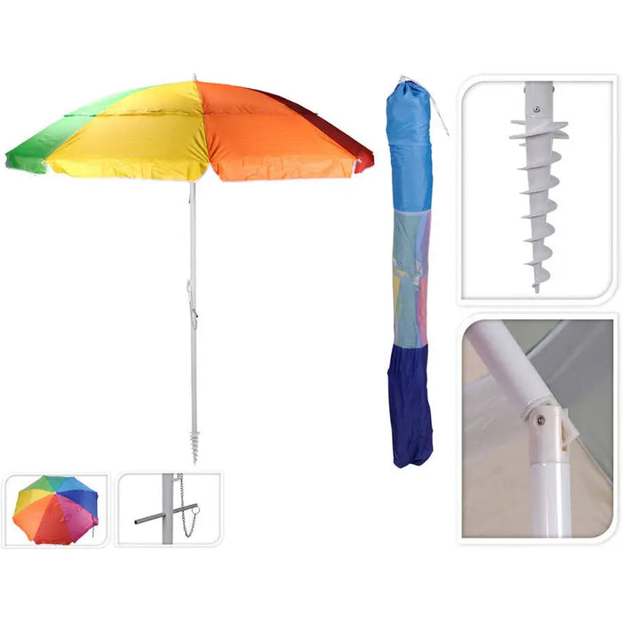 UMBRELLA F220CM WITH SCREW PROBEACH DV8100390 - Чадъри<<<Чадъри сенници и