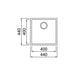 Undercounter Sink TEKA SQUARE 40.40 TG BLACK - Еднокоритни мивки за вграждане<<<Мивки за вграждане<<<Уреди за