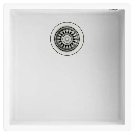 Undercounter Sink TEKA Square 40.40 TG WHITE - Еднокоритни мивки за вграждане<<<Мивки за вграждане<<<Уреди за